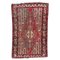 Vintage Rustic Distressed Mazlaghan Rug, 1950s 1