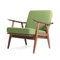 GE270 Chair with Stool by Hans Wegner for Getama, 1960s, Set of 2 20