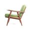 GE270 Chair with Stool by Hans Wegner for Getama, 1960s, Set of 2 3