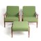 Set of GE270 Chair with Stool by Hans Wegner for Getama, 1960s, Image 24