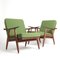 GE270 Chair with Stool by Hans Wegner for Getama, 1960s, Set of 2 22
