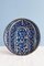 Moroccan Blue and White Footed Plate 1