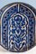 Moroccan Blue and White Footed Plate 2