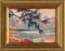 Henri Hélis, Branches Above Water, Oil Painting on Canvas, Early 20th Century, Framed 1