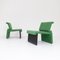 Fabric and Plastic Armchairs, 1980s, Set of 2, Image 3