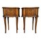 Louis XV Style Bedside Tables in Cherry Wood, Set of 2 1