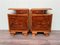 Italian Bedside Tables in Briarwood, 1930s, Set of 2 1