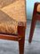 Vintage Beech Chairs with Caned Seat, 1950s, Set of 3 12