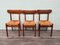 Vintage Beech Chairs with Caned Seat, 1950s, Set of 3, Image 1
