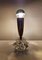 Lámparas de mesa Mid-Century de latón con base de vidrio, Austria, años 60. Juego de 2, Imagen 3