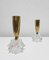 Mid-Century Brass Table Lamps with Glass Base, Austria, 1960s, Set of 2 2
