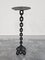 Large Brutalist Iron Chain Candlestick Holder, France, 1960s 6