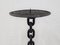 Large Brutalist Iron Chain Candlestick Holder, France, 1960s 5