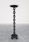 Large Brutalist Iron Chain Candlestick Holder, France, 1960s 4