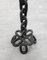 Candelabro brutalista grande con cadena de hierro, Francia, años 60, Imagen 3
