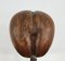 Escultura doble de coco sobre soporte de latón, Francia, años 70, Imagen 11