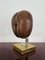 Double Coconut Sculpture on Brass Stand, France, 1970s 9