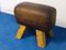 Vintage Leather Bench, 1930s, Image 3