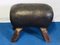 Vintage Leather Bench, 1930s, Image 3