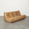 Togo 3-Seater Sofa in Camel Brown Leather by Michel Ducaroy for Ligne Roset, 2010s 5