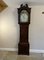 Reloj Longcase George III antiguo de caoba y roble, década de 1800, Imagen 1