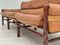 Swedish Kontiki Sofa in Leather & Beech by Arne Norell, 1960s 12