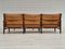 Swedish Kontiki Sofa in Leather & Beech by Arne Norell, 1960s 7