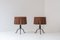 Wicker Trompe l'Oeil Side Tables Draped Illusion, France, 1970s, Set of 2 1