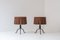Wicker Trompe l'Oeil Side Tables Draped Illusion, France, 1970s, Set of 2, Image 1