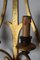 Goldene italienische Hollywood Regency Wandlampe, 1970er 10