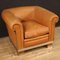 Vintage Italian Armchair in Leather, 1970s, Image 1