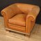 Vintage Italian Armchair in Leather, 1970s, Image 9