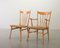 Scandinavian Beechwood Spindle Back Dining Chairs with Rush Wicker Seatings and Large Extendable Table in style of Arno Lambrecht, Germany, 1950s, Set of 7 13