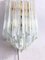 Hollywood Regency Wall Lamp with Glass Rods in the style of Venini, 1970s 2