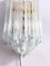 Hollywood Regency Wall Lamp with Glass Rods in the style of Venini, 1970s, Image 2