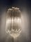 Lámpara de pared Hollywood Regency con varillas de vidrio al estilo de Venini, años 70, Imagen 4