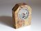 Petite Horloge Terminale Art Déco en Marbre Granit, France, 1930s 5