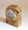 Petite Horloge Terminale Art Déco en Marbre Granit, France, 1930s 10