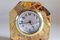 Petite Horloge Terminale Art Déco en Marbre Granit, France, 1930s 4