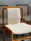 Dining Chairs in Wood and Creamy White Bouclè Fabric, 1960s, Set of 6 6