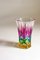 Kleine Vase aus geschliffenem Kristallglas in leuchtenden Farben, 1960er 10