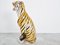 Large Ceramic Hand Painted Tiger, Italy, 1970s 4