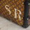 Baule da corriere antico in tela con monogramma del XX secolo di Louis Vuitton, Francia, anni '10, Immagine 5