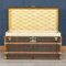 Antique 20th Century Courier Trunk in Chevron Canvas from Goyard, France, 1900s, Image 35