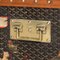 Antiker 20. Jh. Kurierkoffer aus Chevron Canvas von Goyard, Frankreich, 1900er 11
