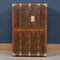 20th Century Low Wardrobe Trunk in Monogram Canvas from Louis Vuitton, France, 1920s 34