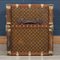 20th Century Low Wardrobe Trunk in Monogram Canvas from Louis Vuitton, France, 1920s 32