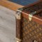 20th Century Low Wardrobe Trunk in Monogram Canvas from Louis Vuitton, France, 1920s 3