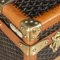 Antique 20th Century Courier Trunk in Chevron Canvas from Goyard, France, 1900s, Image 23