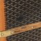 Baule da corriere antico in tela Chevron del XX secolo di Goyard, Francia, inizio XX secolo, Immagine 3